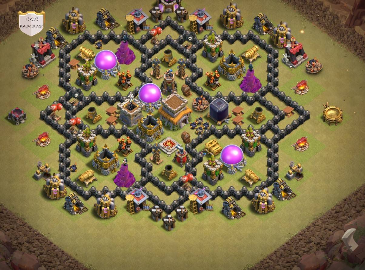 Town Hall 8 War Base Copy Link 215+ Best TH8 War Base Links 2025 (Anti 3 Stars) - cocbases.net