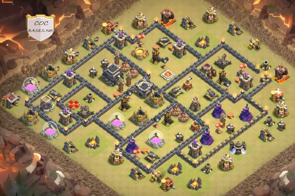 clash of clans town hall 9 anti 3 star base