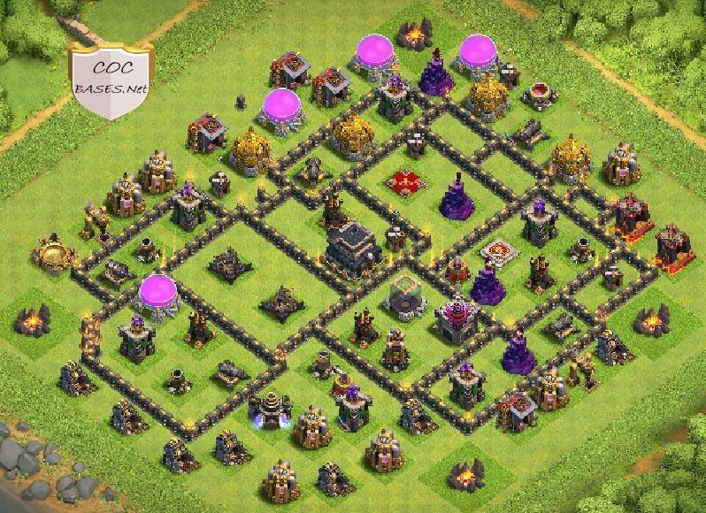 clash of clans town hall 9 trophy base