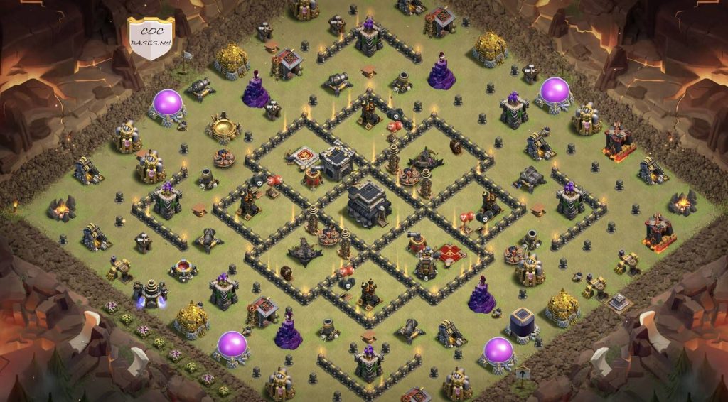 clash of clans town hall 9 trophy layout copy link