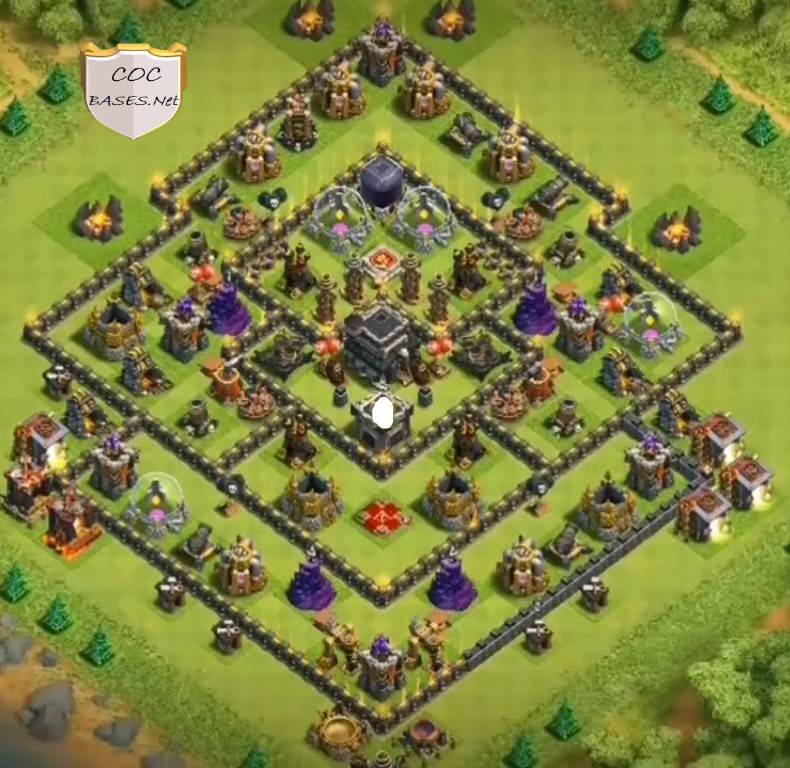 clash of clans trophy base layout download image th9