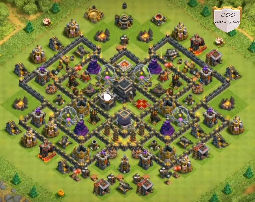 clash of clans trophy pushing base town hall 9 download