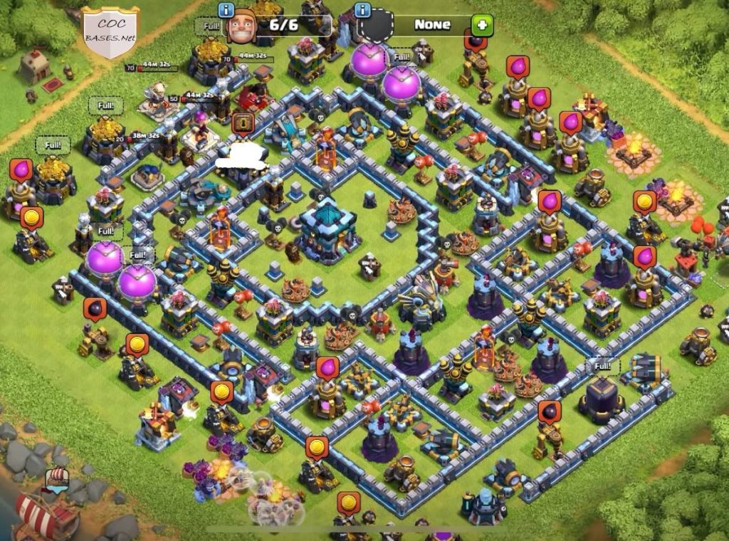 clash of clans trophy th13 base