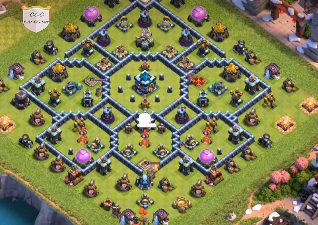 clash of clans trophy th13 base copy paste