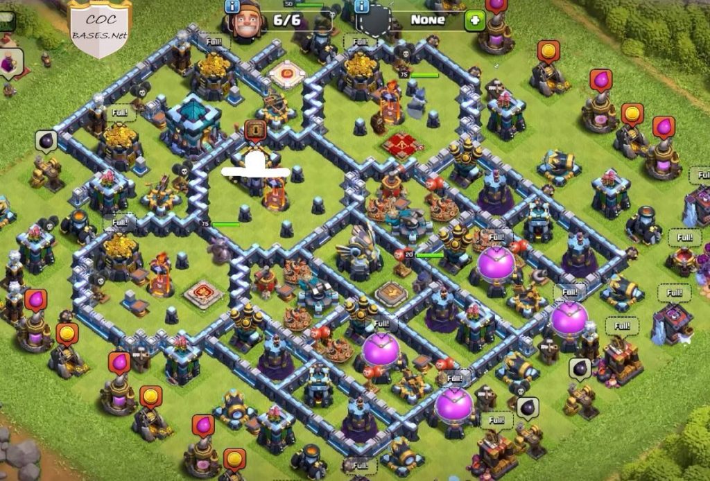 clash of clans war th13 base