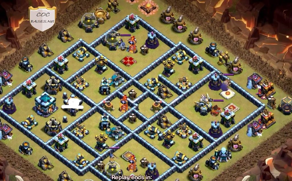 clash of clans war th13 strong base
