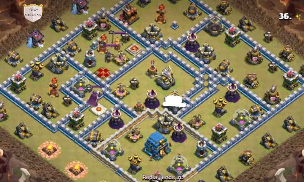 clash of clans war town hall 12 base anti 2 star