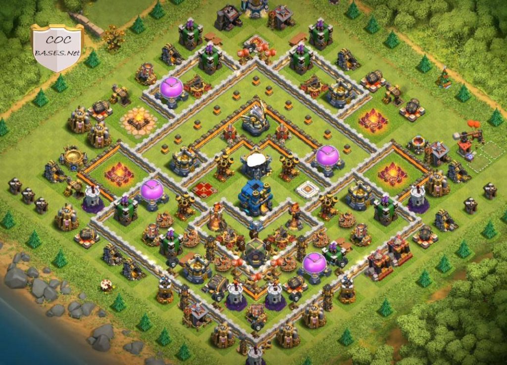 coc anti loot town hall 12 layout with image download
