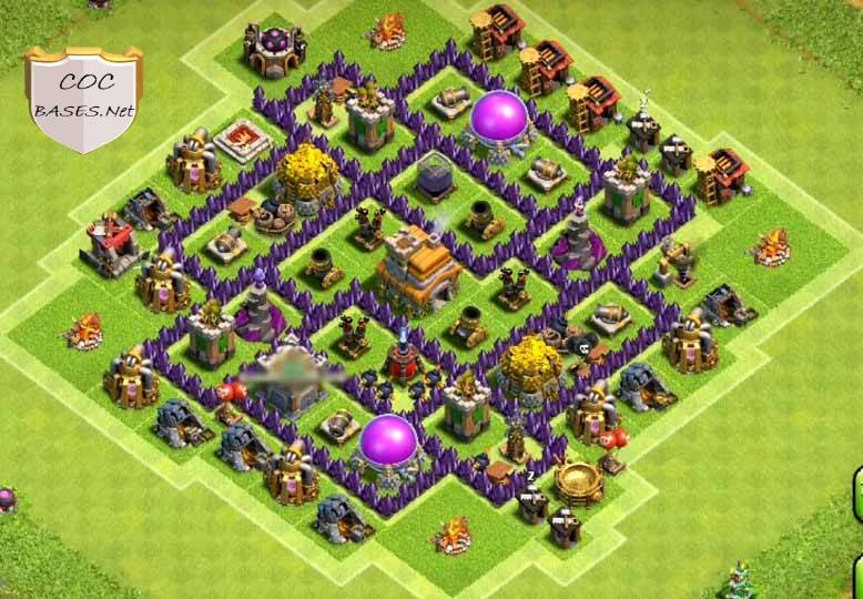 coc farming layout town hall 7 copy link