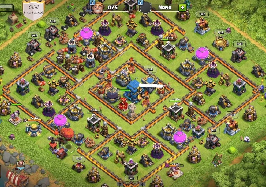 coc farming loot protection town hall 12 base copy