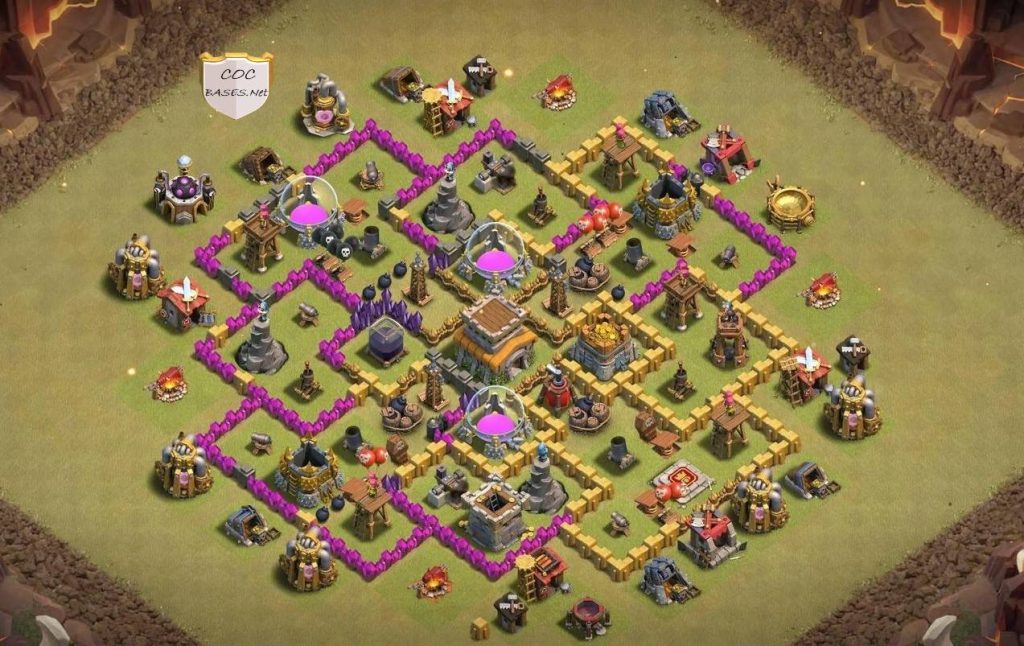 coc farming town hall 8 base layout and links