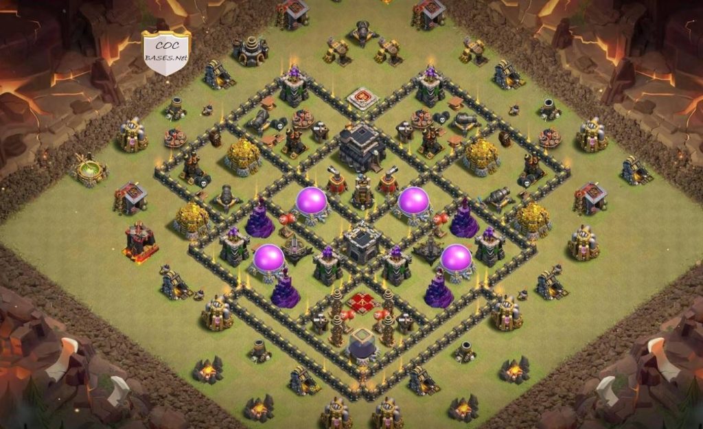 coc farming town hall 9 base link anti everything