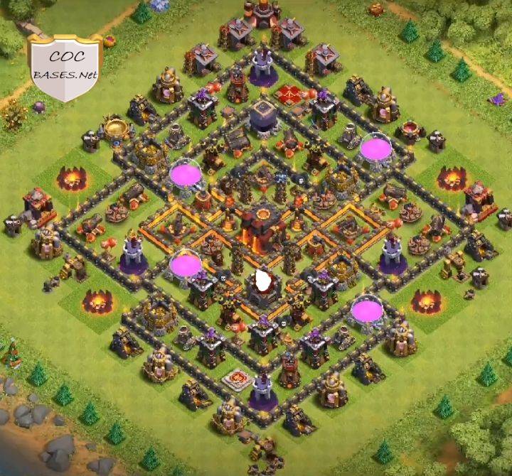coc hybrid base town hall 10 base with copy link