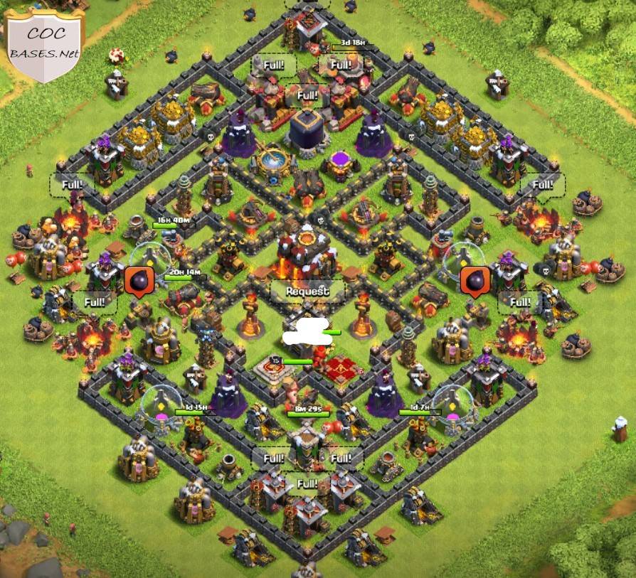 coc level 10 clan war league layout link