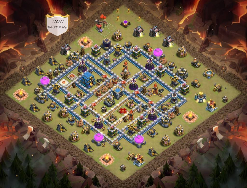 coc level 12 clan league layout link