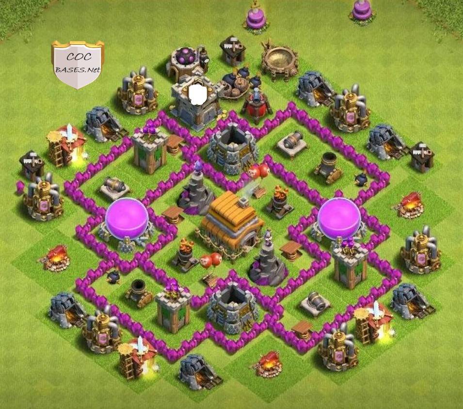 coc level 6 clan war league layout link