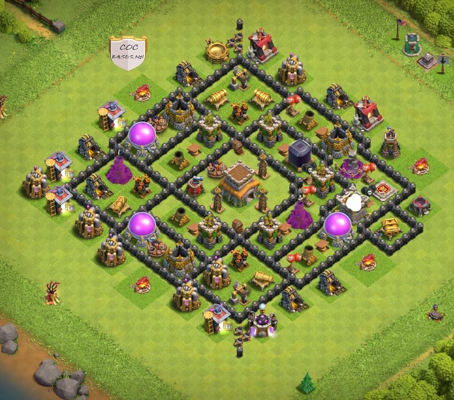 coc level 8 clan league layout link