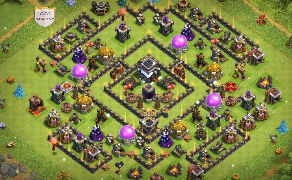 coc level 9 clan trophy league layout link