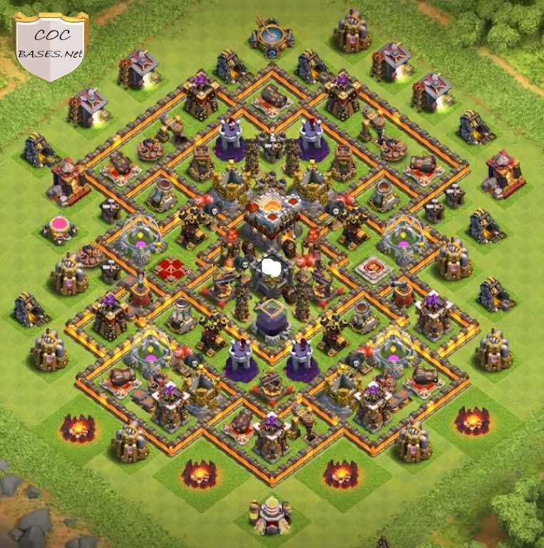 coc loot protection base town hall 10 image download
