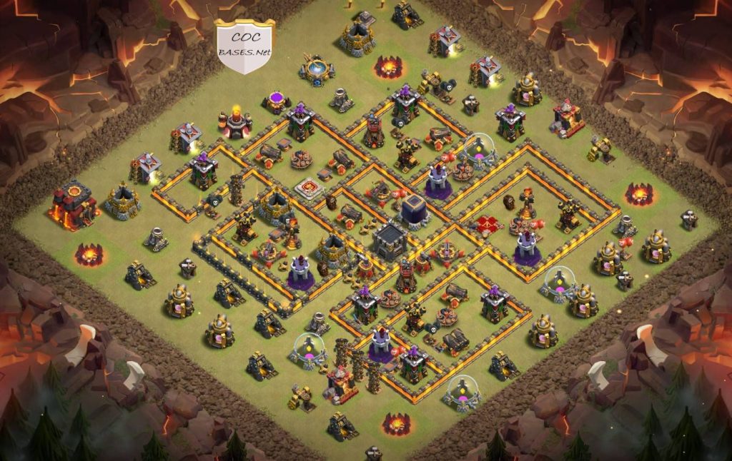 coc th10 base layout link