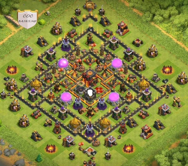 coc th10 hybrid layout link pic download
