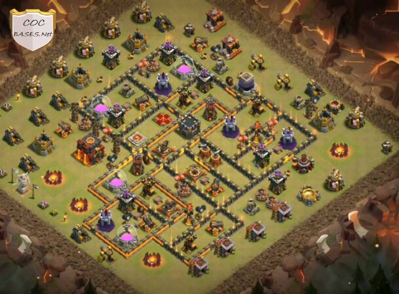 coc th10 new war base