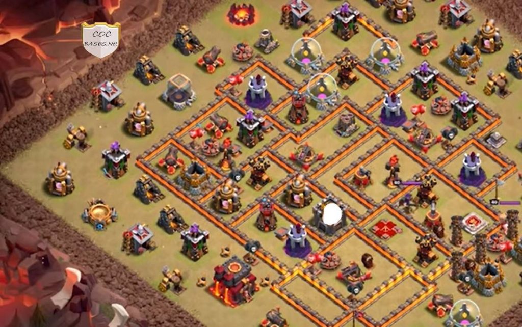 coc th10 village links for clan war league