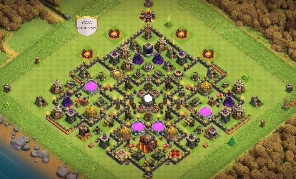 coc th10 war base design