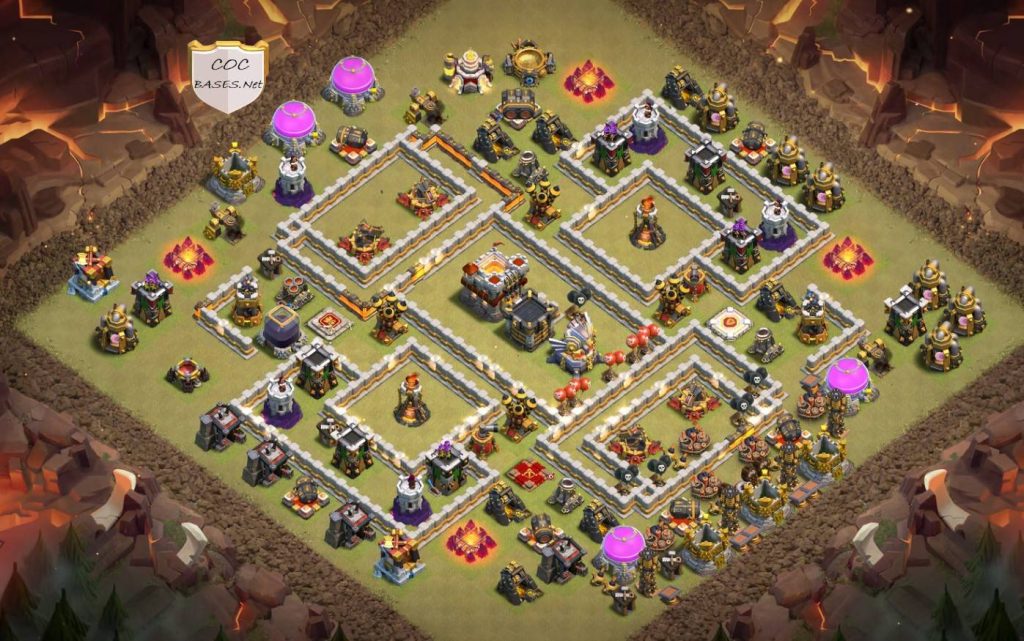 coc th11 trophy base layout link