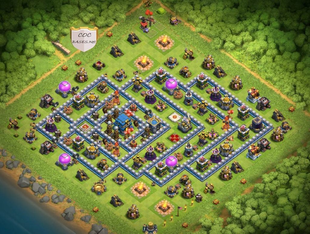 coc th12 base copy link anti 2 stars