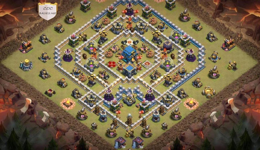 coc th12 new hybrid base