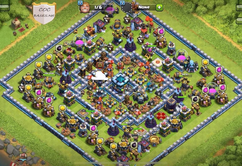 coc th13 new hybrid base