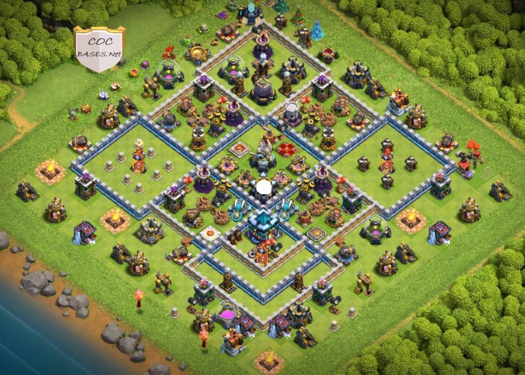 coc th13 new war base