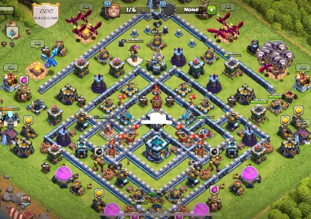 coc th13 trophy base 2023 anti everything