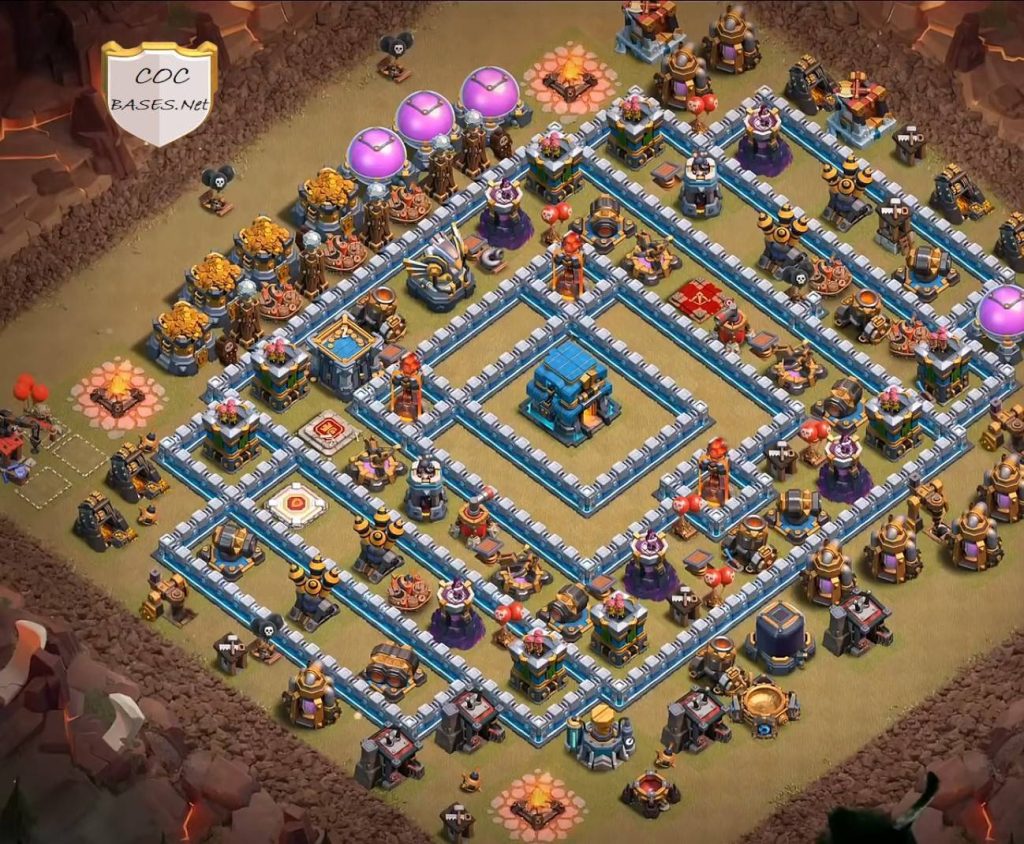 coc th13 trophy base layout link