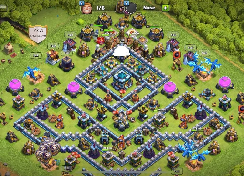 coc th13 war base build