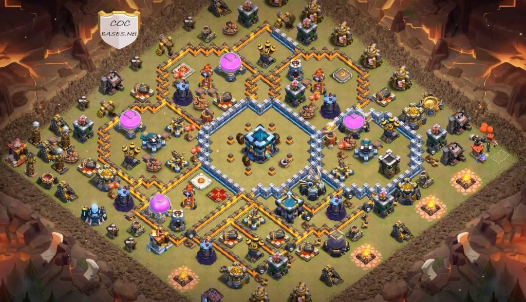 coc th13 war base design