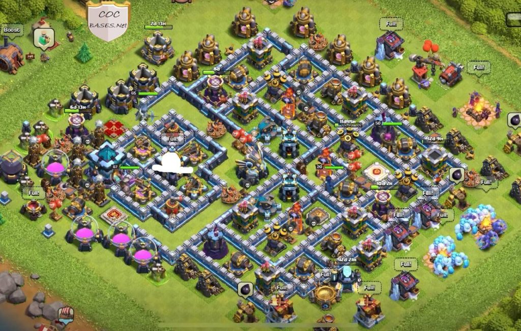 coc th13 war base hd images