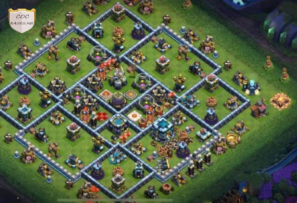 coc th13 war base layout link