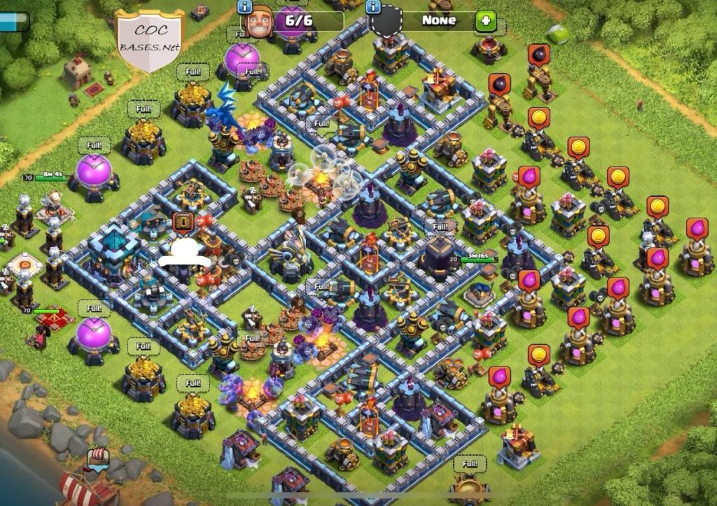 coc th13 war base link anti everything