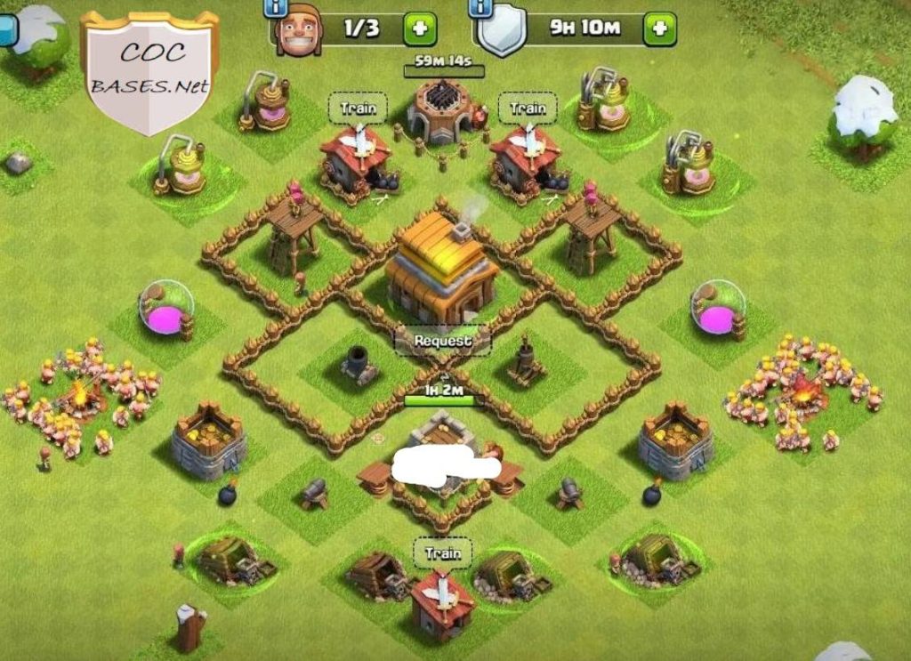 coc th4 base layout link