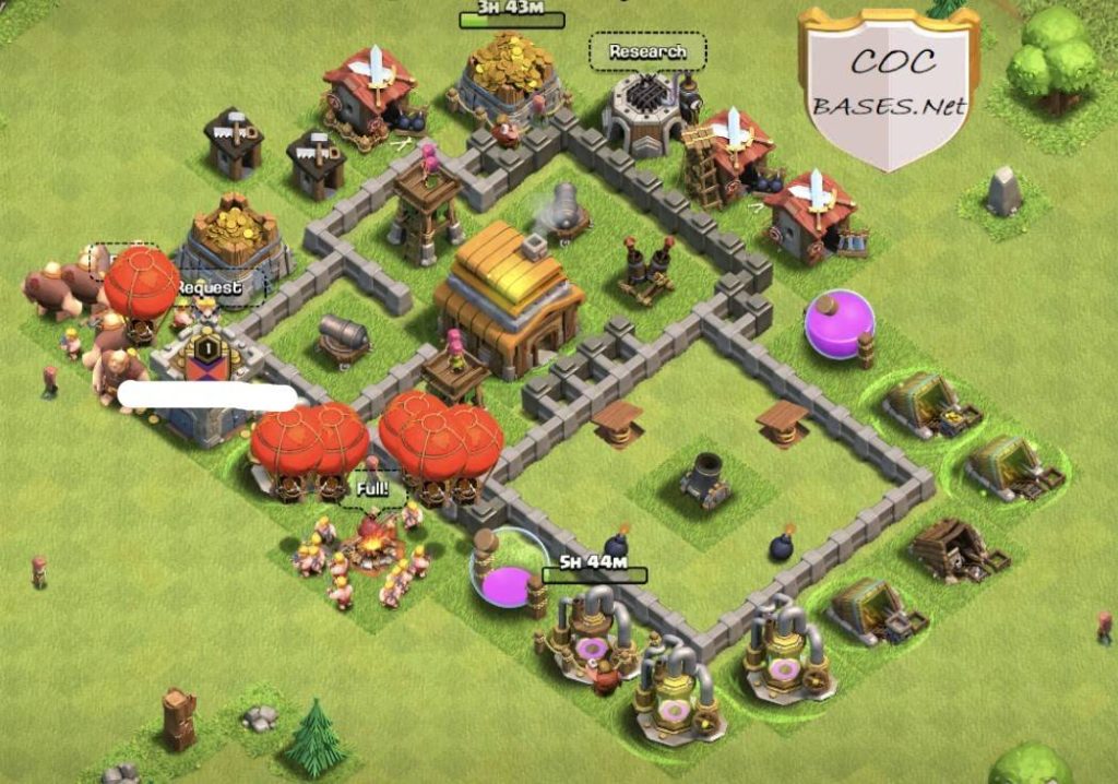 coc th4 trophy base 2023 anti everything