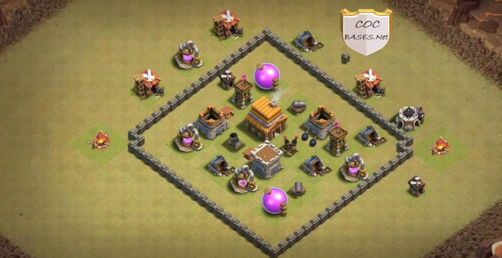 coc th4 trophy base link anti everything