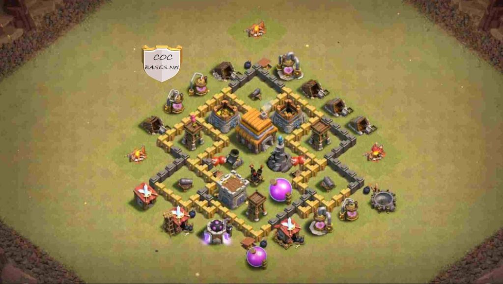 coc th5 farming base design