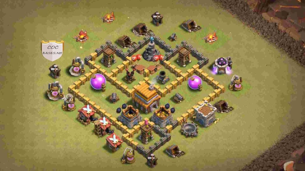 coc th5 new farming base