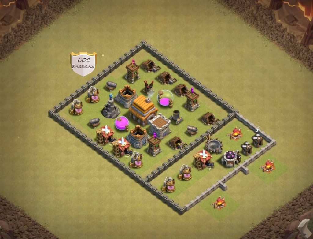 coc th5 village links for clan farming league