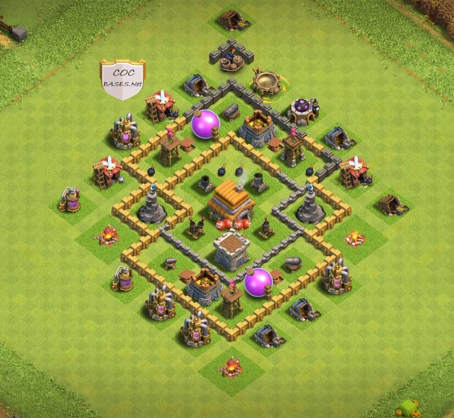 coc th6 hybrid base layout link