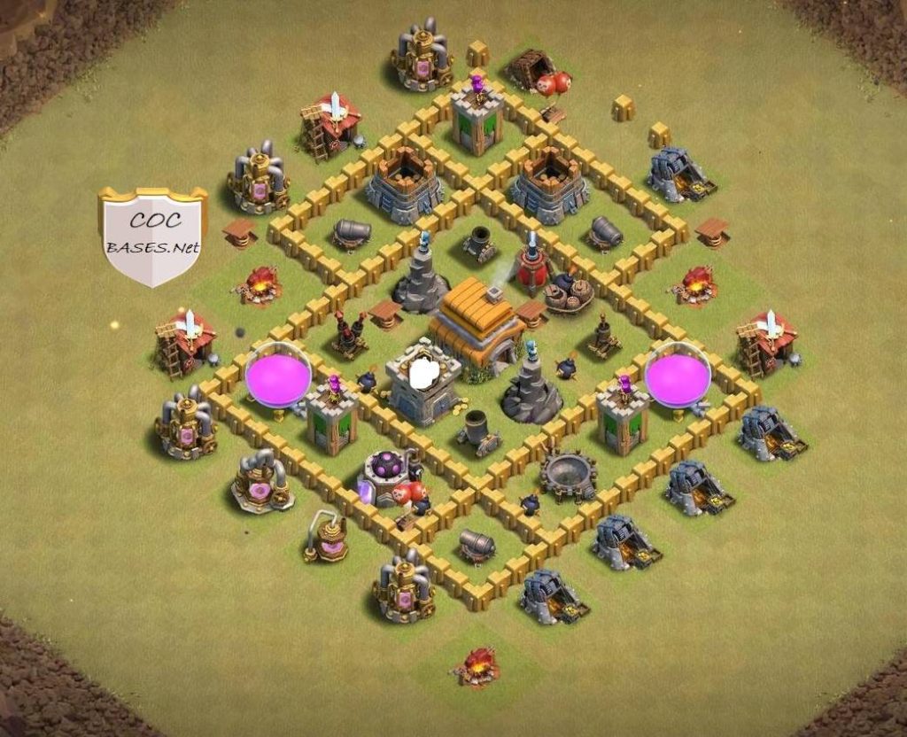 coc th6 hybrid base link 2023