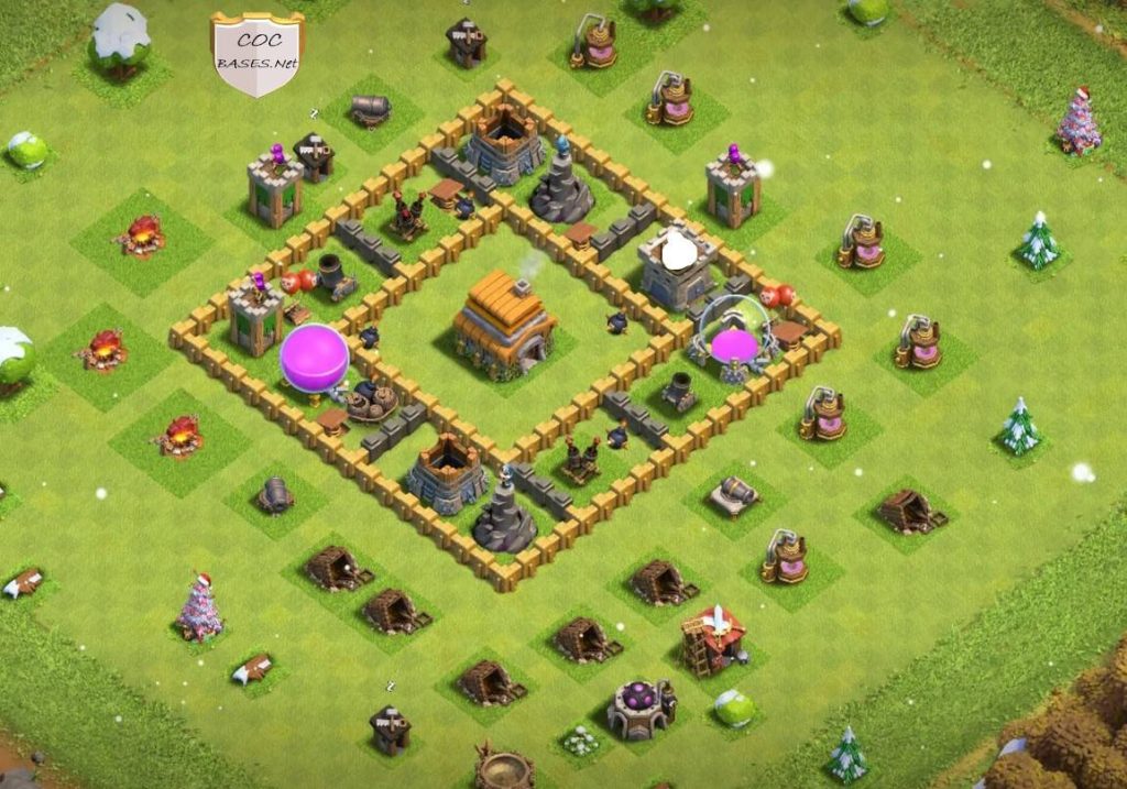 coc th6 new base