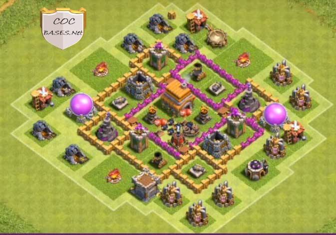 coc th6 trophy base 2023 anti everything
